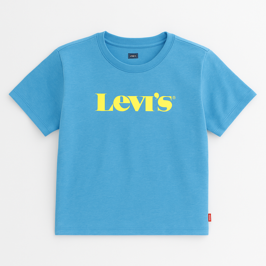 Levi’s Kinder-T-Shirt – Blau mit gelbem Logo