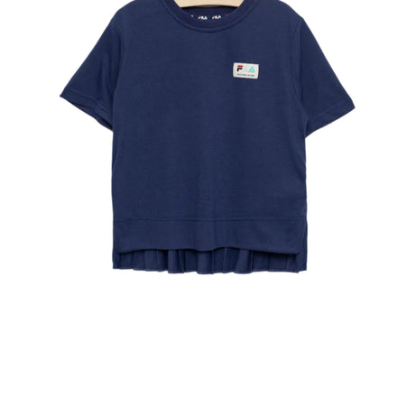 FILA  T-Shirt Dunkelblau mit Plissee-Detail