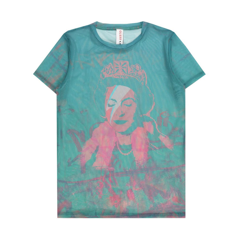 Mädchen T-Shirt Multicolor mit Queen-Print – Guess
