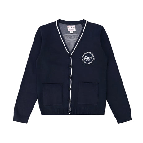 Kinder-Cardigan von GUESS – College-Stil mit Emblem und Logo-Details