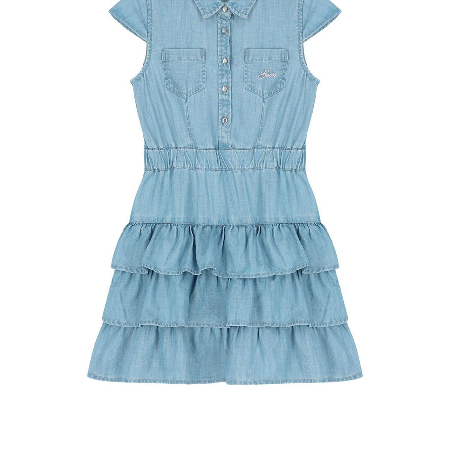 GUESS Jeanskleid für Mädchen mit Volants