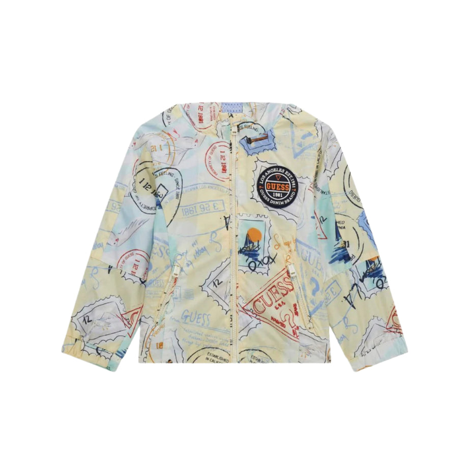 GUESS Kinder Übergangsjacke mit Allover-Print